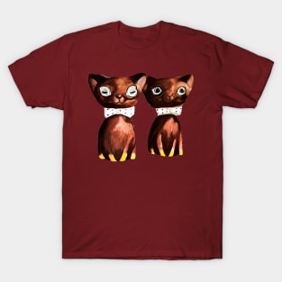 Kitschy winking kitties T-Shirt